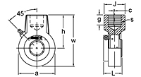 Accu-Loc® Concentric Collar Locking Hanger Bearing Unit, UEECH200 Series-2