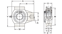 Accu-Loc® Concentric Collar Locking Take-Up Unit, UETPL200MZ20 Series-2