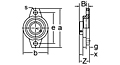 Eccentric Collar Locking Two-Bolt Flange Unit, KFL000 Series-2