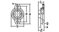 Eccentric Collar Locking Two-Bolt Flange Unit, UFL000 Series-2
