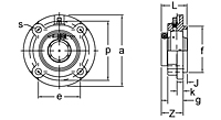 Accu-Loc® Concentric Collar Locking Piloted Flange Cartridge Unit, UEFCS200 Series-2
