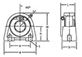 Accu-Loc® Concentric Collar Locking Tapped Base Pillow Block Unit, UESHE200 Series-2