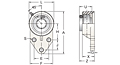 Accu-Loc® Concentric Collar Locking Three-Bolt Flange Bracket Unit, UEFBL200MZ20 Series-2